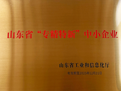山東省“專精特新”中小企業